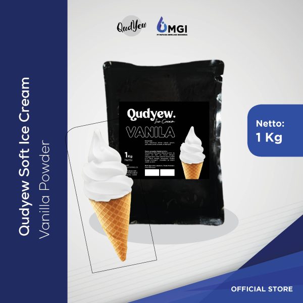 ES KRIM LEMBUT SOFT ICE CREAM QUDYEW ORIGINAL VANILLA PT MGI