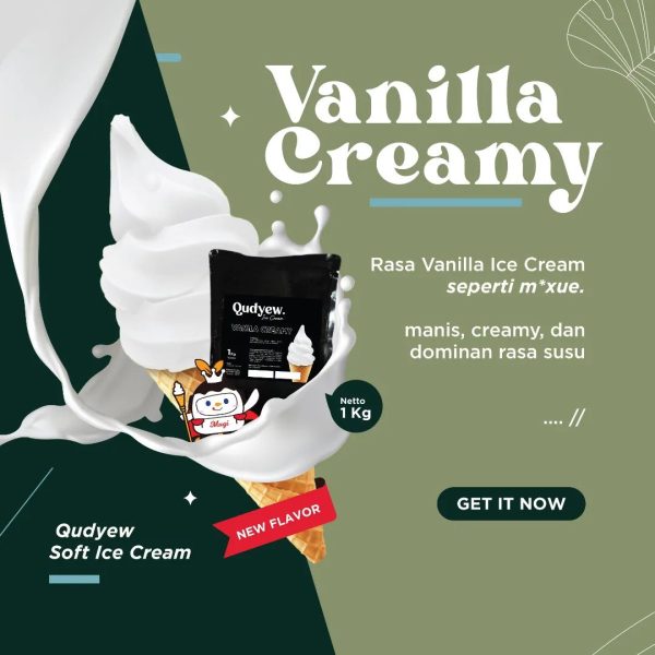 soft ice cream VANILLA CREAMY PT MGI