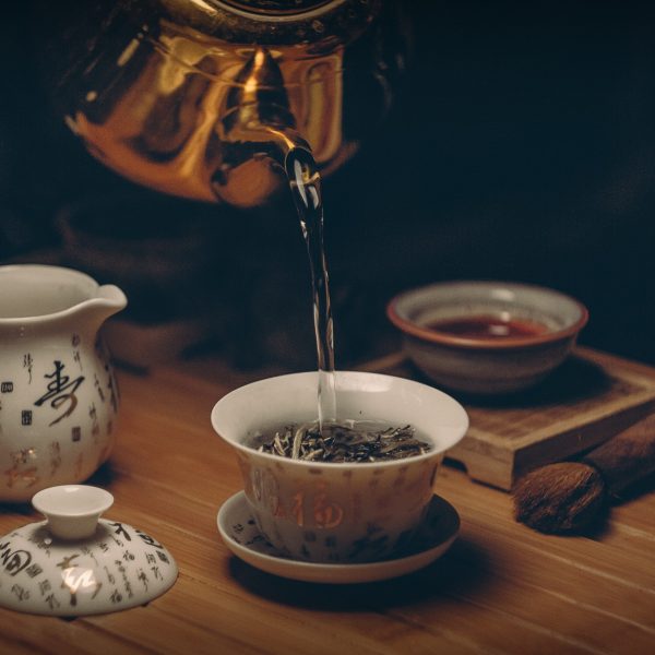 Photo by NIKOLAY OSMACHKO: https://www.pexels.com/photo/gold-kettle-pouring-hot-water-on-cup-of-tea-230477/