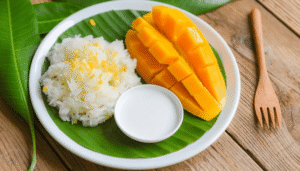 Read more about the article Mango Sticky Rice ( Khao Niew Mamuang ) Bikin Lidah Meleleh