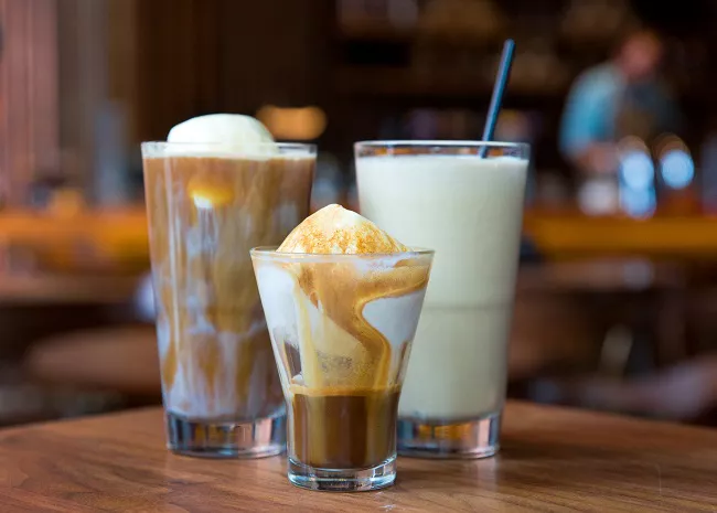 Cold Brew Coffee Float - Ice cream beverages photographed at the Starbucks Reserve Roastery and Tasting Room. Photo by Joshua Trujillo, Starbucks