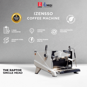 Read more about the article Izensso RAPTOR Single Head , Datang Untuk Menantang. Raptor Si Mesin Kopi Kuat, Tangguh, Presisi!