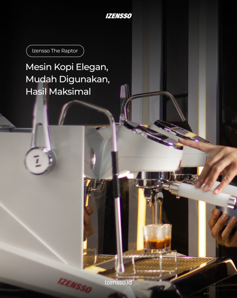 IZENSSO Raptor Double Head Mesin Kopi Elegan