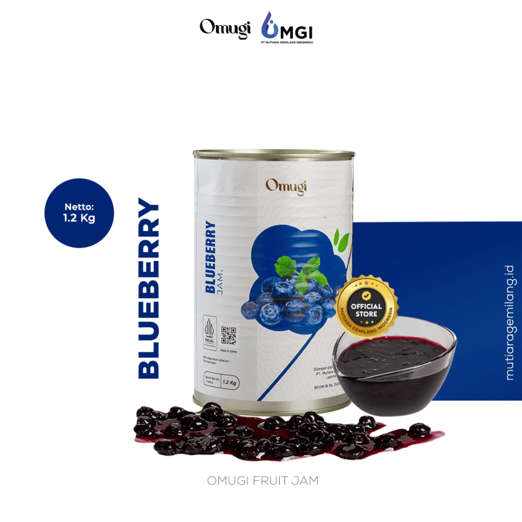 OMUGI Fruit Jam Blueberry 1.2 Kg