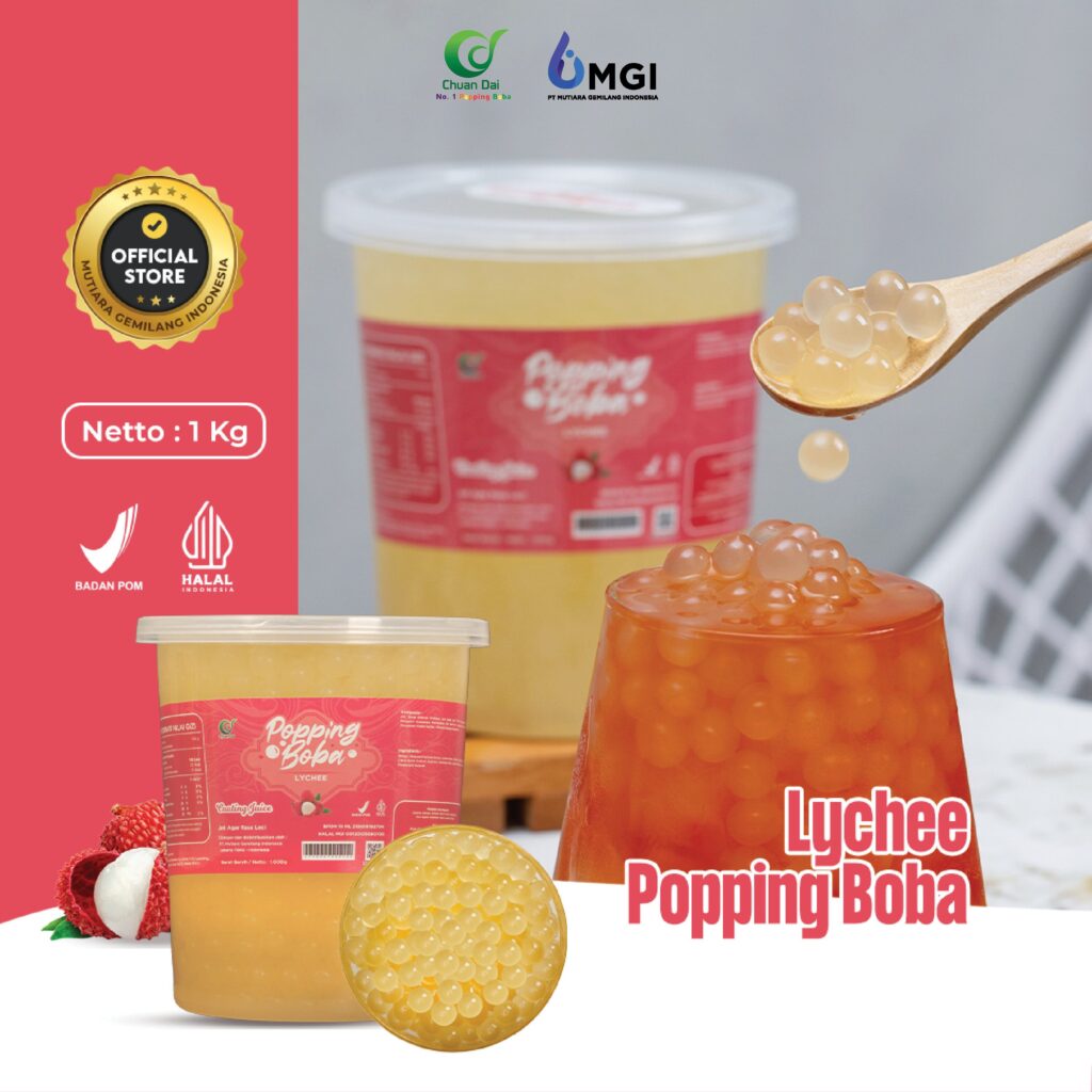 Chuan Dai Popping Boba Lychee 1 Kg