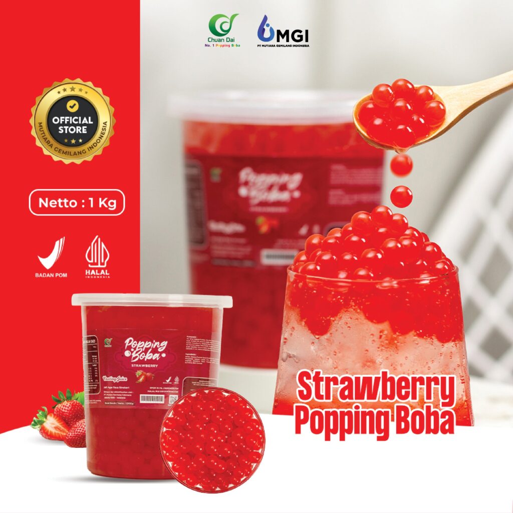 Chuan Dai Popping Boba Strawberry 1 Kg