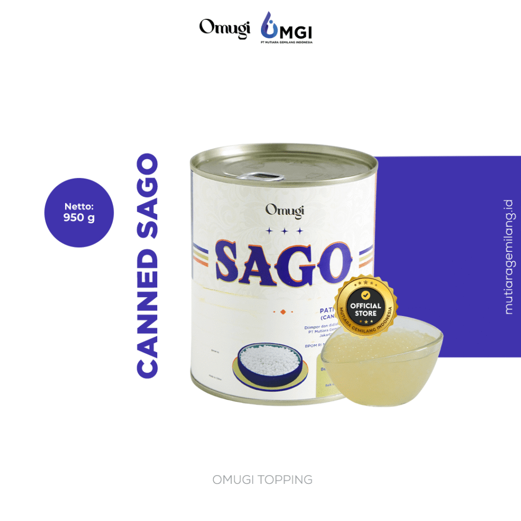 Omugi Topping Canned Sago