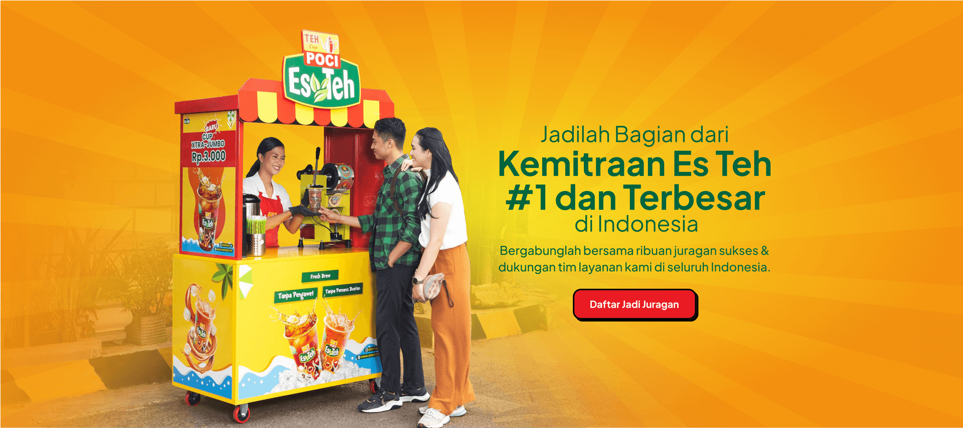 Read more about the article Franchise Teh Poci , Modal Mulai 8 Juta, Ambil Peluang Sekarang Juga!
