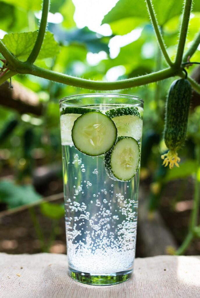 Ide Minuman Buka Puasa - Infused Water Mentimun