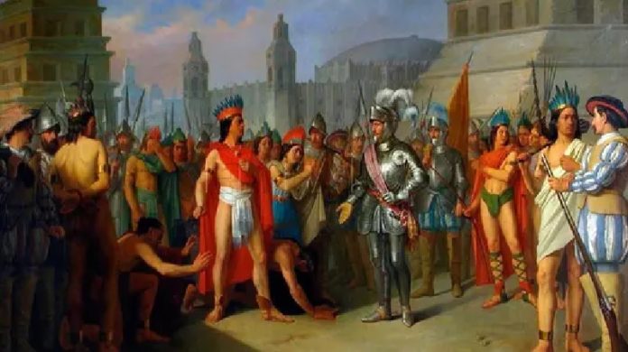 Hernan Cortes Bertemu Dengan Suku Aztec
