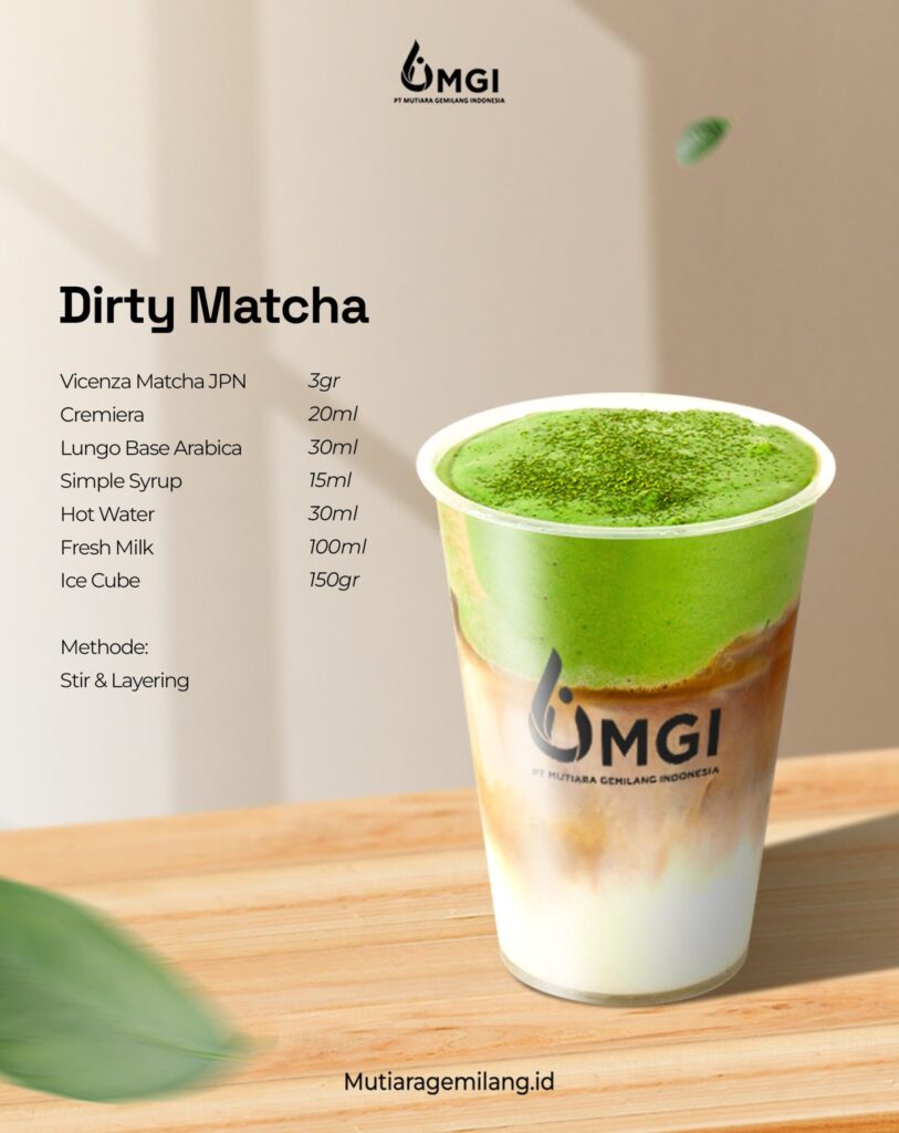 Resep Menu Matcha - Dirty Matcha