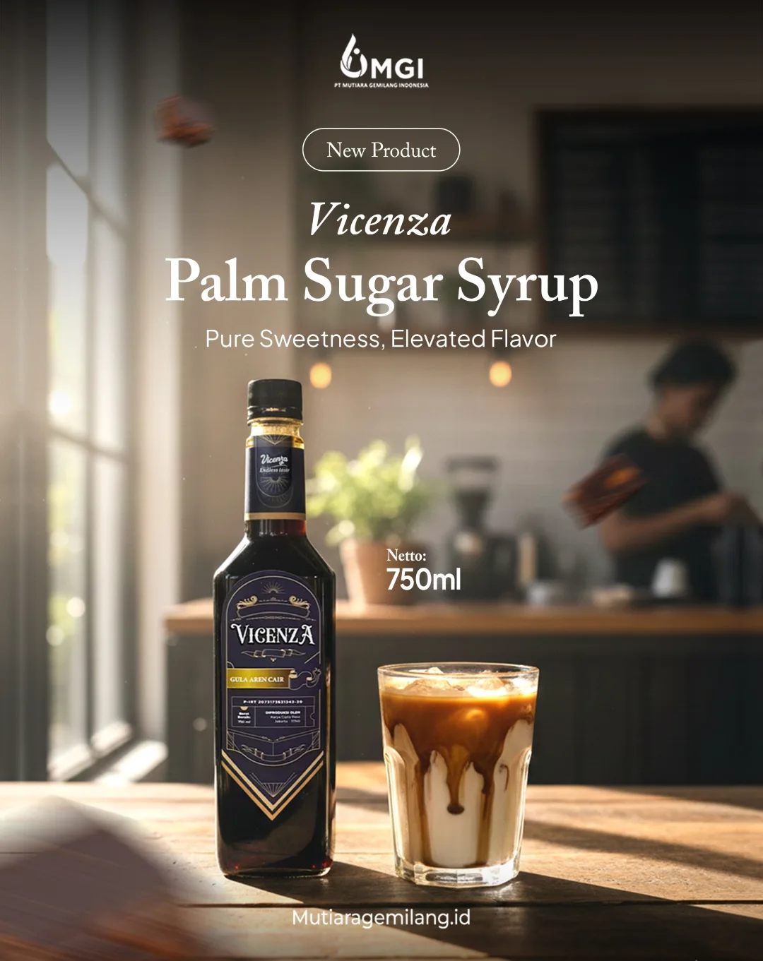 Read more about the article VICENZA Palm Sugar Syrup, Kenali 6 Ciri Sirup Gula Aren Terbaik