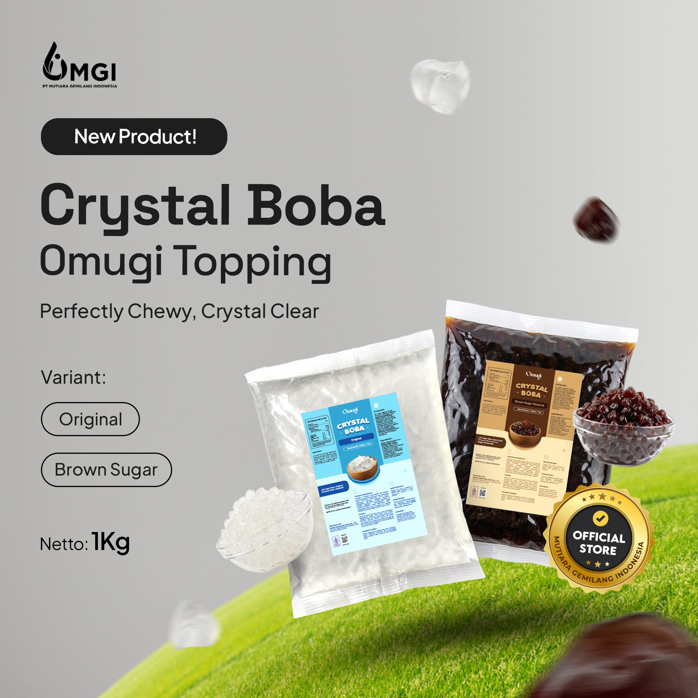 Read more about the article OMUGI Crystal Boba, 2 Produk Toping Minuman Terbaru PT MGI