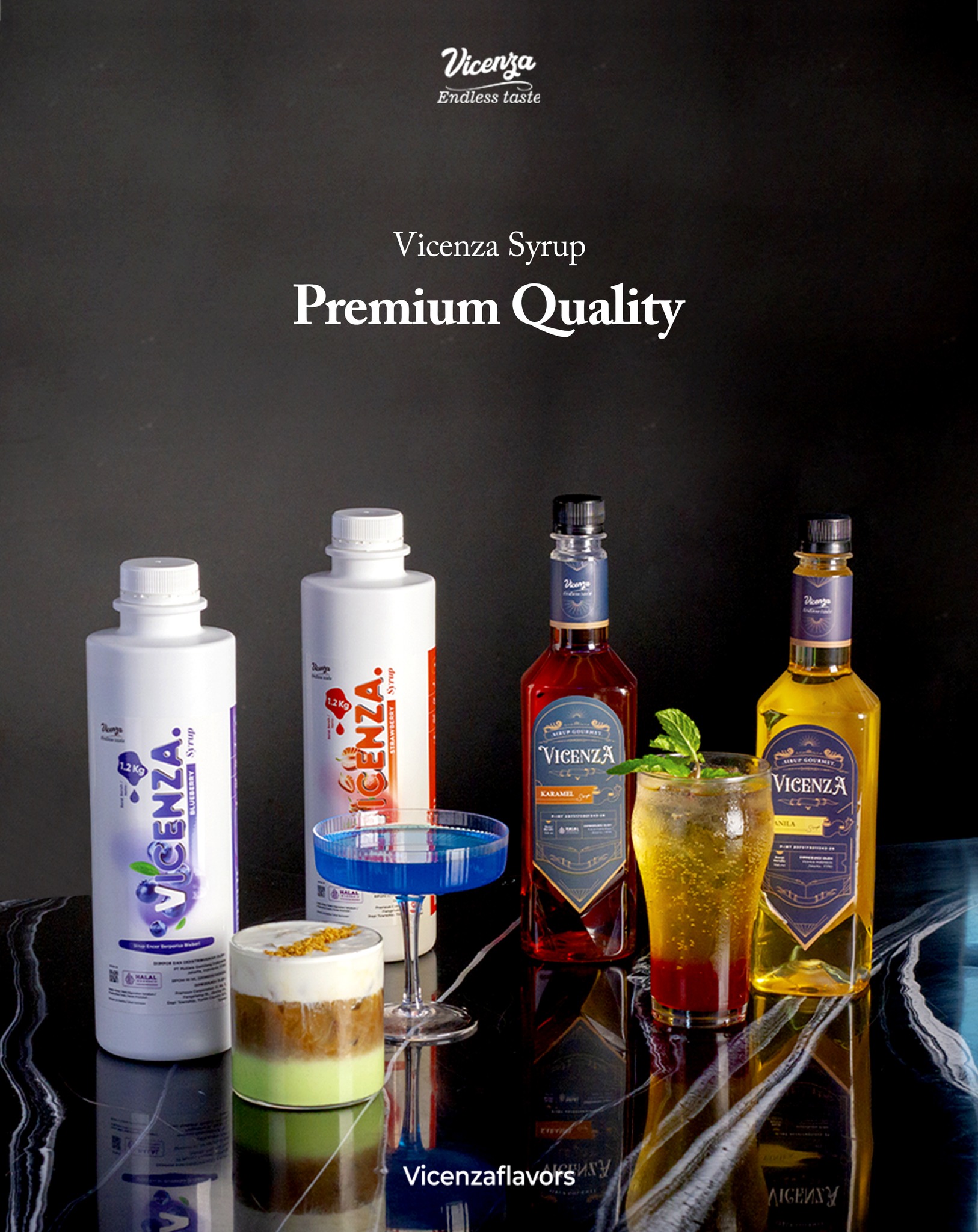 Read more about the article Sirup Premium Vicenza Gourmet, Rasa Mewah, Varian Melimpah. Contek 3 Menunya!