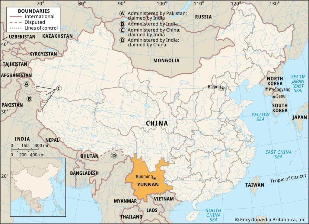 Yunnan China - www.britannica.com